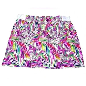 Reel Legends Athletic Pickleball Pull On Skort Skirt w/ Shorts Pockets 1XL